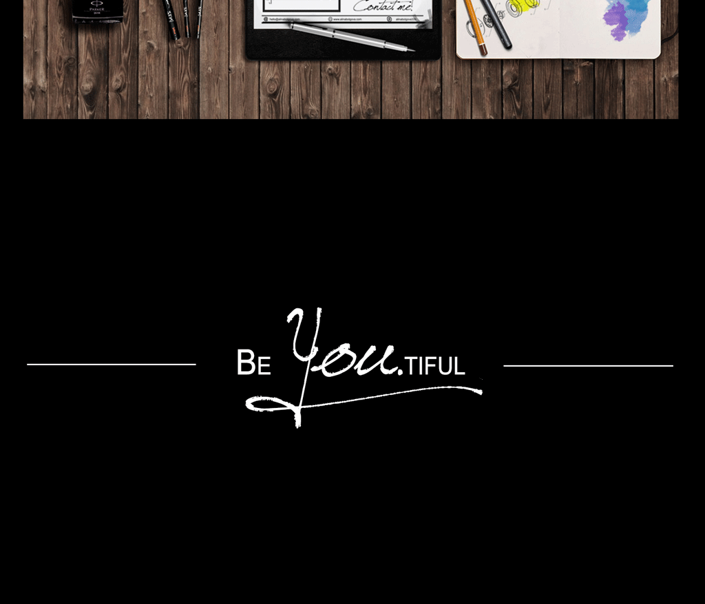“Be YOUtiful” as a slogan for a personal branding